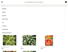 Tablet Screenshot of homesteadfarms.com